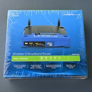 Linksys WRT54GL Wireless-G Broadband Router 2.4GHz Open Source NEW Sealed